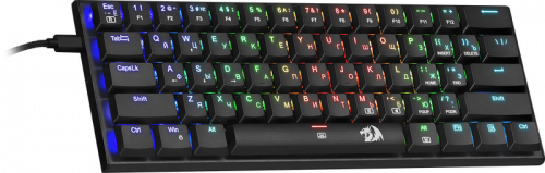 Клавиатура проводная игровая механическая REDRAGON Anivia RGB, тихая, 61 клавиш, черная (1/20) (70619) фото 4
