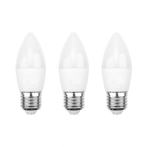 Лампа светодиодная REXANT Свеча CN 11.5 Вт E27 1093 Лм 2700K теплый свет (3 шт./уп.) (3/36)