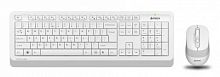 Комплект беспроводной Клавиатура + Мышь A4TECH Fstyler FG1010, USB Multimedia, клав:белая/серая мышь:белая/серая (FG1010 WHITE)