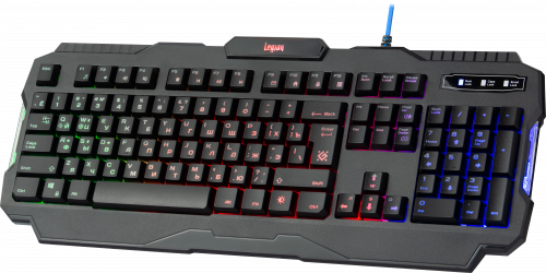 Клавиатура проводная игровая DEFENDER Legion GK-010DL, RGB подсветка, влагоустойчивая, черная (1/20) (45010) фото 4