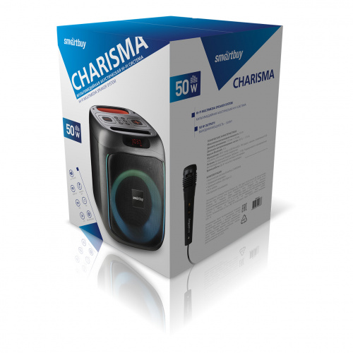 Портативная акустика напольная Smartbuy CHARISMA, 50Вт, Bluetooth, MP3, FM-радио (SBS-5410) (1/4) фото 2