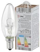 Лампа ЭРА накаливания B36 40Вт Е14 / E14 230В свечка прозрачная в гофре (1/100) (Б0039125)