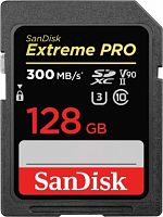 Карта памяти SDXC  128GB  SanDisk Class 10 Extreme Pro UHS-II (300 Mb/s) (SDSDXDK-128G-GN4IN)