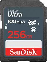 Карта памяти SDXC  256GB  SanDisk Class 10 Ultra UHS-I (100 Mb/s) (SDSDUNR-256G-GN3IN)