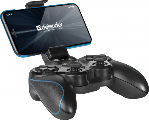 Беспроводной геймпад Defender Blast USB, Bluetooth, Android, Li-Ion, 17 кн., черный (1/40) (64285) фото 5
