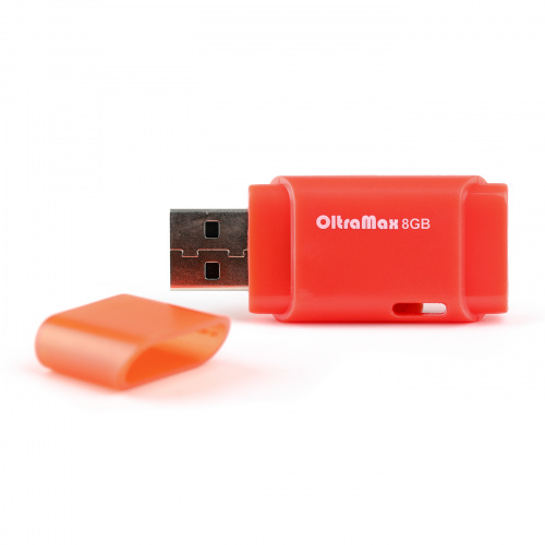 Флеш-накопитель USB  8GB  OltraMax  240  красный (OM-8GB-240-Red) фото 2