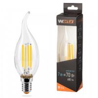 Лампа светодиодная WOLTA Филамент Свеча на ветру CD37 7Вт 4000К 730лм E14 1/10/50 (25SCDFT7E14)