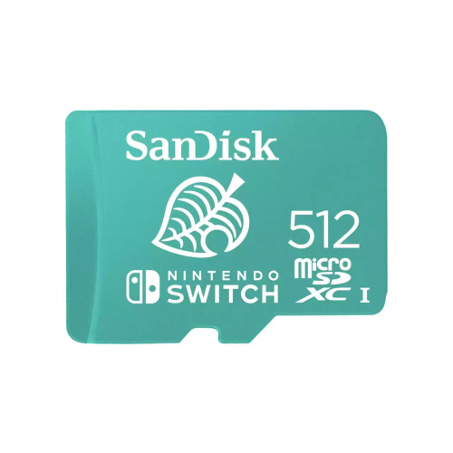 Карта памяти MicroSDXC  512GB  SanDisk Class 10 Nintendo Switch V30 A1 UHS-I U3 (100/90 Mb/s) без адаптера (SDSQXAO-512G-GN3ZN)
