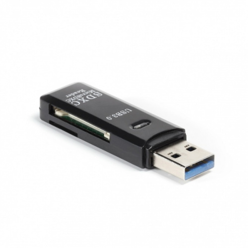 Картридер Smartbuy USB 3.0 SD/MicroSD SBR-750-B, черный (1/100) фото 3
