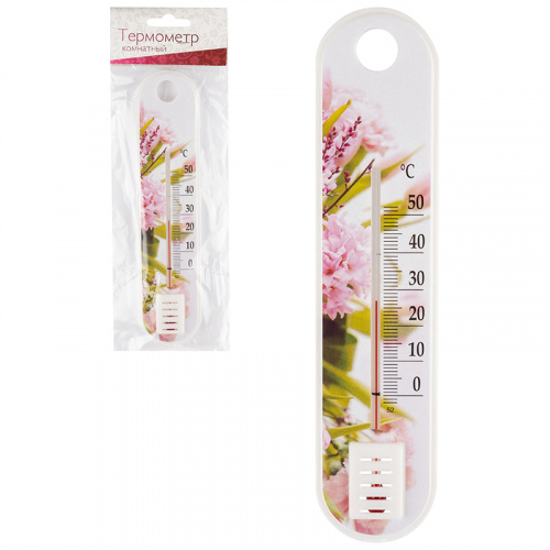 Термометр комнатный Цветок, П-1, в пакете (1/100) фото 4