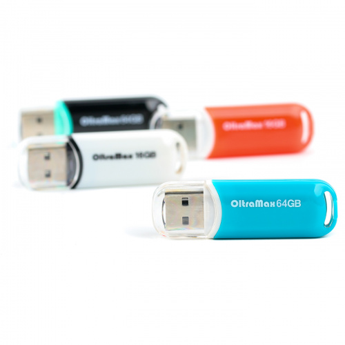 Флеш-накопитель USB  64GB  OltraMax  230  белый (OM-64GB-230-White) фото 2