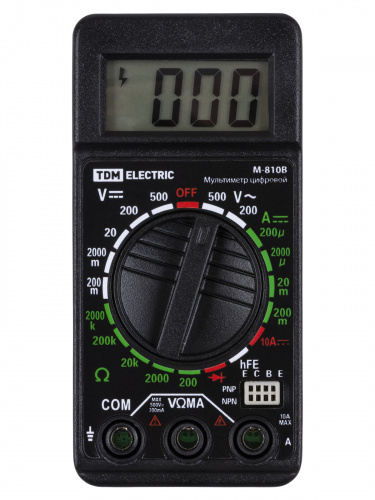 Мультиметр цифровой серия "МастерЭлектрик" М-810В (компакт) TDM (1/100) (SQ1005-0009) фото 4