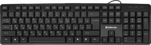 Клавиатура проводная DEFENDER Next HB-440 RU, полноразмерная, черная (1/20) (45440) фото 3