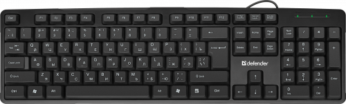 Клавиатура проводная DEFENDER Next HB-440 RU, полноразмерная, черная (1/20) (45440)