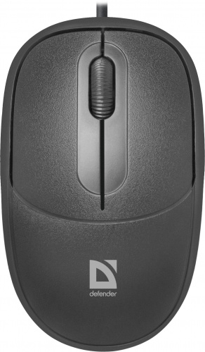 Мышь проводная DEFENDER Datum MS-980, USB, 3 кнопки, 1000 dpi, черный (1/40) (52980) фото 3