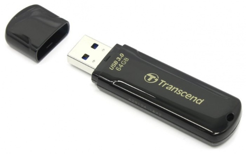 Флеш-накопитель USB 3.0  64GB  Transcend  JetFlash 700  чёрный (TS64GJF700) фото 4