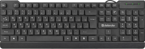 Клавиатура проводная DEFENDER Element HB-190 USB RU, полноразмерная, ,черная  (45191) фото 3
