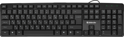 Клавиатура проводная DEFENDER Next HB-440 RU, полноразмерная, черная (1/20) (45440) фото 2
