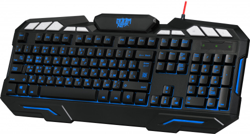 Клавиатура проводная игровая DEFENDER Doom Keeper GK-100DL, 3-х цветная, влагоустойчивая, черная (1/20) (45100) фото 11