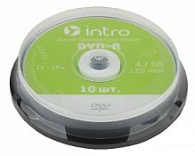 Intro DVD-R INTRO 16X 4,7GB  Cakebox 10 (10/300/10800) (Б0016669)