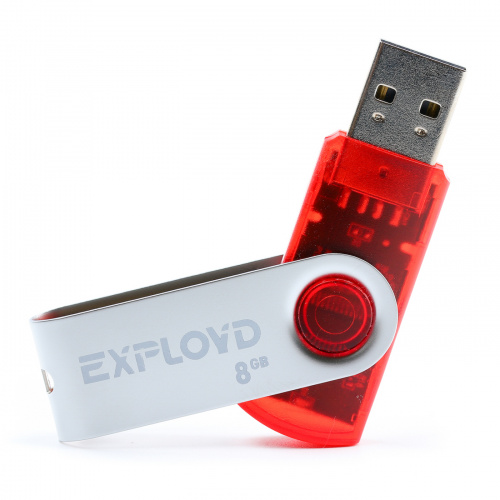 Флеш-накопитель USB  8GB  Exployd  530  красный (EX008GB530-R) фото 2
