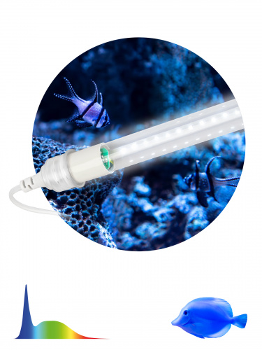Лампа светодиодная ЭРА для растений FITO-10W-Ra90-Т8-AQUA для аквариума, 10 Вт, полный спектр (1/25) (Б0057417) фото 11