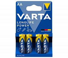 Элемент питания VARTA  LR6 LONGLIFE POWER   (4 бл)  (4/80/400) (04906113414)