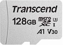 Карта памяти MicroSD  128GB  Transcend 300S UHS-I U3 без адаптера (TS128GUSD300S)