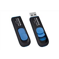 Флеш-накопитель USB 3.0  32GB  A-Data  UV128  чёрный/синий (AUV128-32G-RBE)