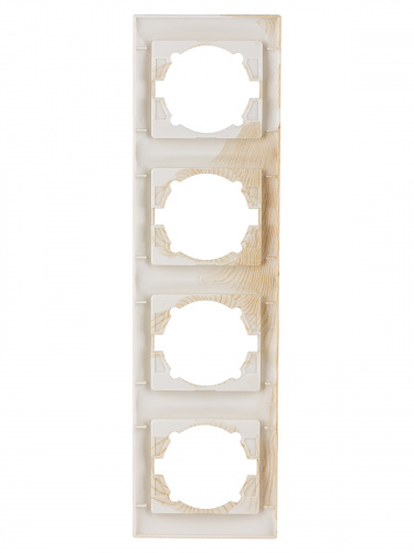 Рамка 4-х постовая вертикальная сосна , с/у, "Лама" (12/144) TDM (SQ1815-0335) фото 3