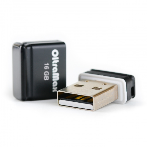 Флеш-накопитель USB  16GB  OltraMax   50  чёрный (OM016GB-mini-50-B) фото 2