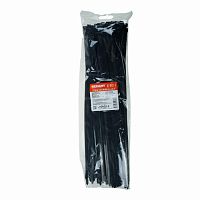Хомут-стяжка кабельная нейлоновая REXANT 450 x7,6 мм, черная, упаковка 100 шт. (5/25)