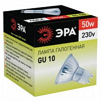 Лампа ЭРА галогенная GU10-JCDR (MR16)-50W-230V GU10 50Вт софит теплый белый свет (1/200) (C0027386)