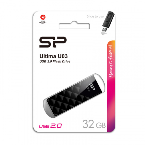 Флеш-накопитель USB  32GB  Silicon Power  Ultima U03  чёрный (SP032GBUF2U03V1K) фото 8