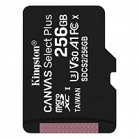 Карта памяти MicroSDXC  256GB  Kingston Class 10 Canvas Select Plus A1 (100 Mb/s) без адаптера (SDCS2/256GBSP)