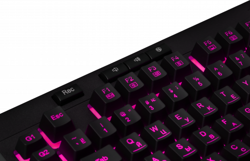 Клавиатура проводная игровая REDRAGON Shiva RU,RGB, 26 anti-ghost keys, черная (1/10) (77689) фото 11