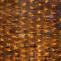 Гирлянда NEON-NIGHT "Сеть" 2х1,5м, свечение с динамикой, прозрачный ПВХ, 288 LED, 230 В, цвет: Жёлтый (1/20) (215-041)