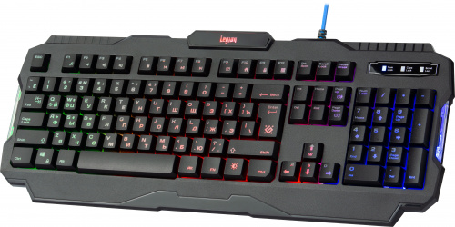 Клавиатура проводная игровая DEFENDER Legion GK-010DL, RGB подсветка, влагоустойчивая, черная (1/20) (45010) фото 5