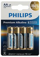 Элемент питания PHILIPS Premium LR6 4BL  (4/48/144/17280) (Б0062753)