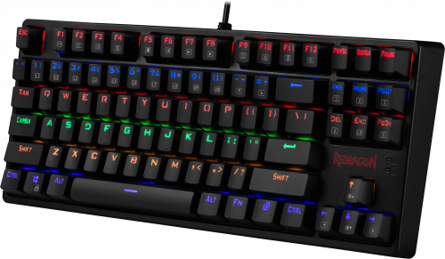Клавиатура проводная механическая игровая REDRAGON Daksa RU, Rainbow, Full Anti-Ghosting, черная (1/10) (78308) фото 3