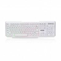Клавиатура проводная SMARTBUY ONE 333, USB, белая, с подсветкой (1/20) (SBK-333U-W)