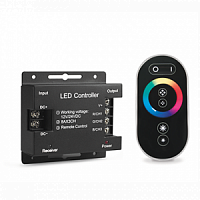 Контроллер GAUSS для RGB 288W 24А с сенсорным пультом управления цветом (черный) (201113288)