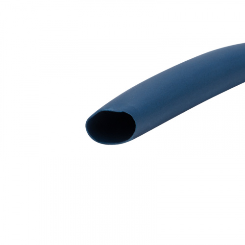 Трубка термоусаживаемая 5,0/2,5 мм синяя, ролик 2,44 м REXANT (1) фото 2