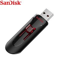 Флеш-накопитель USB 3.0  32GB  SanDisk  Cruzer Glide  чёрный (SDCZ600-032G-G35)