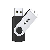 Флеш-накопитель USB  64GB  Netac  U505  чёрный/серебро (NT03U505N-064G-20BK)