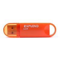 Флеш-накопитель USB  64GB  Exployd  570  оранжевый (EX-64GB-570-Orange)