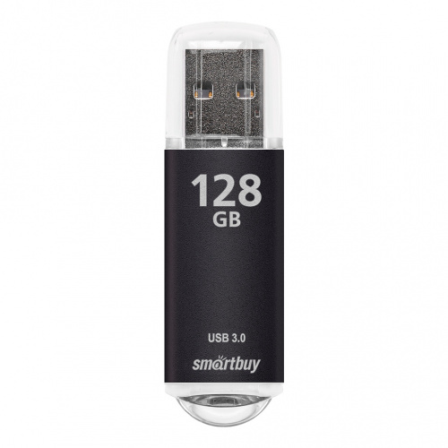 Флеш-накопитель USB 3.0  128GB  Smart Buy  V-Cut  чёрный (SB128GBVC-K3)