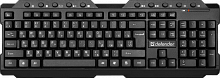 Клавиатура беспроводная DEFENDER Element HB-195 RU, мультимедиа, черная (1/20) (45195)