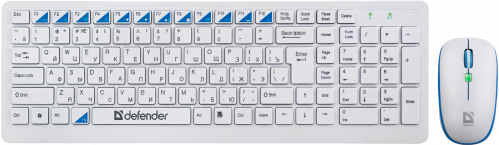 Комплект беспроводной Клавиатура + Мышь DEFENDER Skyline 895, Nano, белая (1/12) (45895) фото 3