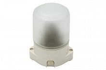 Cветильник ЭРА для бани пласт/стекло, прямой IP65 E27 max 60Вт 135х105х84 БЕЛ (15/720) НББ 01-60-001
